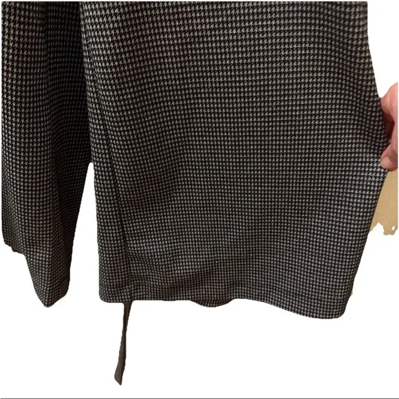 Lane Bryant Black and Shimmery Silver Dressy Holiday Jumpsuit wide legs - Picture 7 of 10